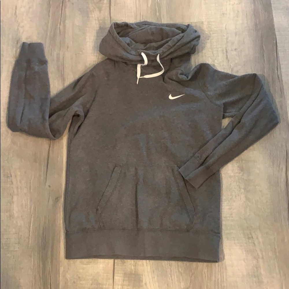 Grey Nike crowl neck hoodie